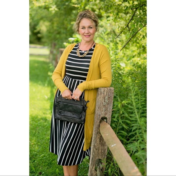 Brand New | Striped Midi Dress - Picture 9 of 16